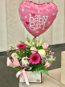 BABY PACKAGE - FLOWERS TEDDY & BALLOON