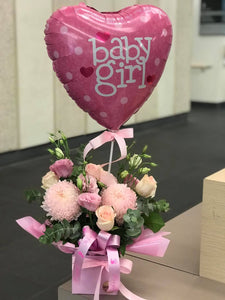 BABY PACKAGE - FLOWERS TEDDY & BALLOON